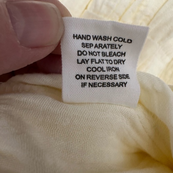 Flowing Tiered Gauze Cloth Pull On Pant Size Multi Color Cream NWT - Picture 6 of 7